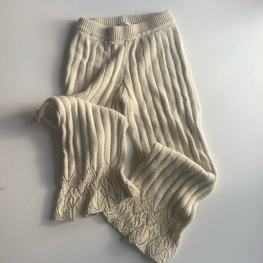 Zara Ribbed Knit Pants - Picture 2 of 5